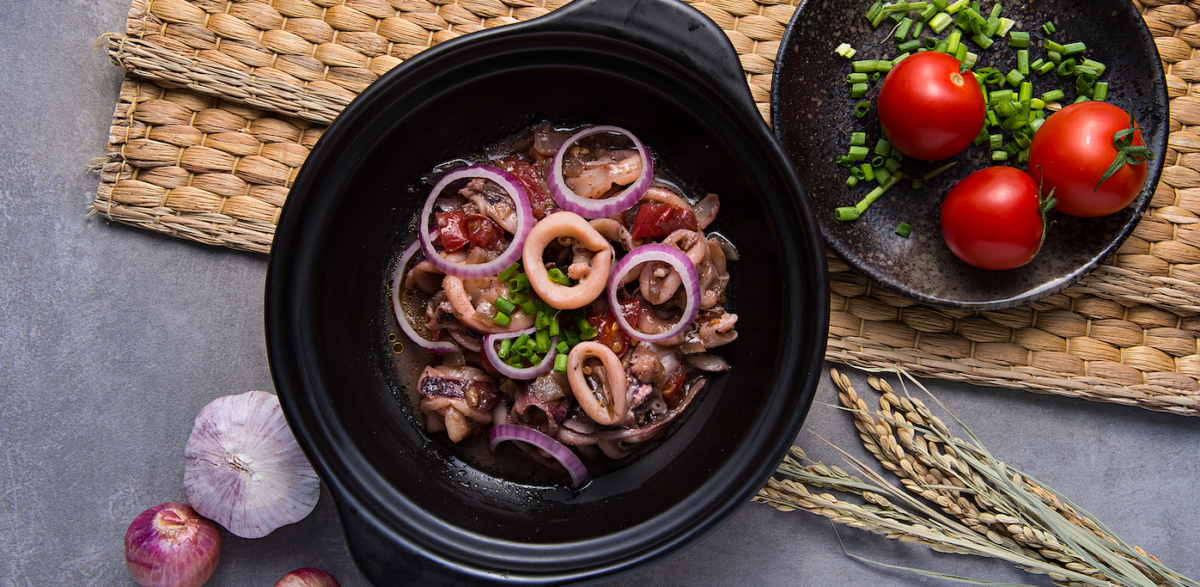 Ginisang Binagoongang Pusit